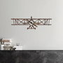 Wallity Rusty Airplane Escultura de pared